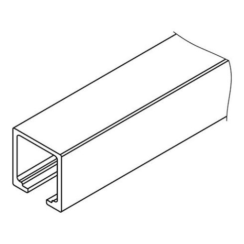 Hawa Junior 100 sín mennyezetre, előfúrt, 2500 mm, ezüst-eloxált