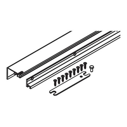 Hawa Concepta Pre mounted, csatlakozó profil 55/650 mm, ezüst-eloxált, készlet tartozékokkal